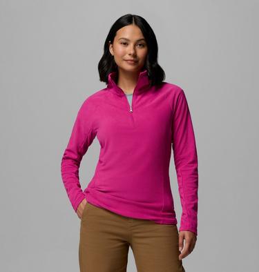 Women's Glacial IV Half Zip Fleece, Color: Fuchsia, image 3
