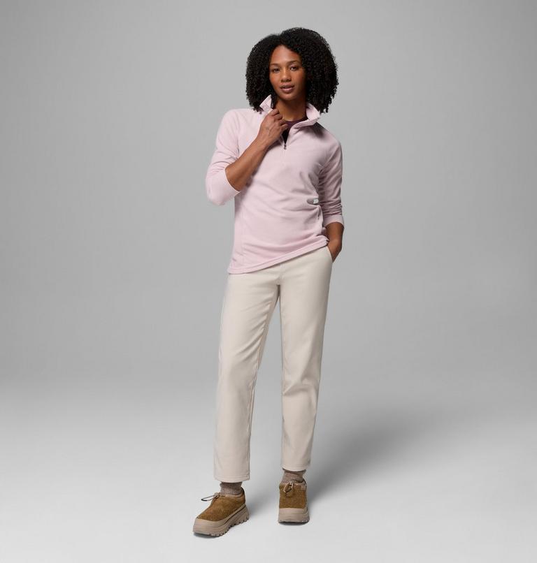 Forro polar con media cremallera Glacial IV para mujer, Color: Mineral Pink, image 2
