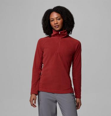 Forro polar con media cremallera Glacial IV para mujer, Color: Red Oxide, image 3