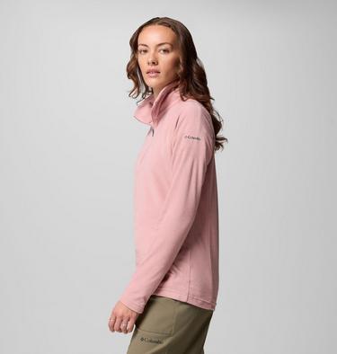 Polaire Demi-Zip Glacial IV Femme, Color: Eraser Pink, image 4