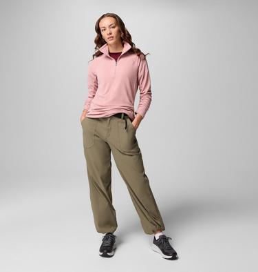 Forro polar con media cremallera Glacial IV para mujer, Color: Eraser Pink, image 2