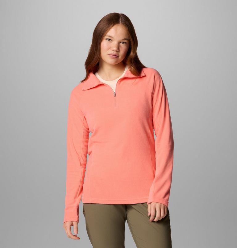 Women's Glacial IV Half Zip Fleece, Color: Alpenglow, image 1