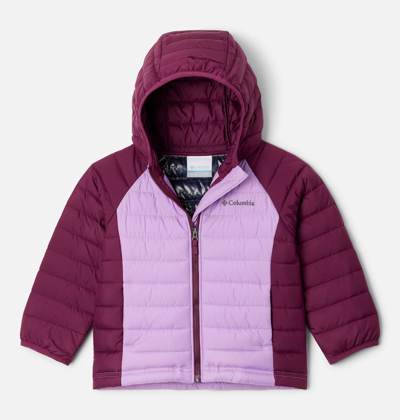 Girls' Toddler Powder Lite™ Hooded Jacket 1