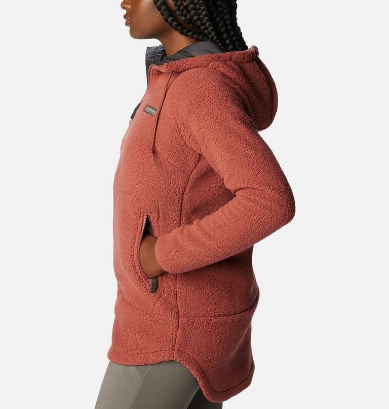 Women's CSC Sherpa Jacket, Color: Beetroot, image 3