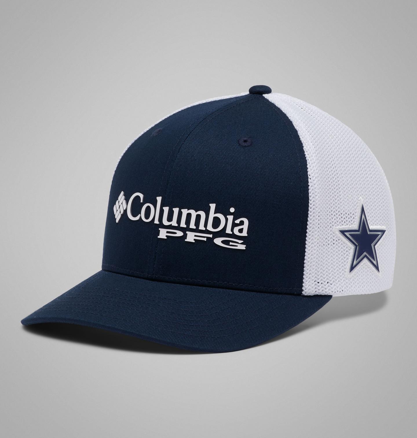 Кепка Columbia PFG Mesh Ball - Dallas Cowboys, цвет: Тёмно-синий — фото 1