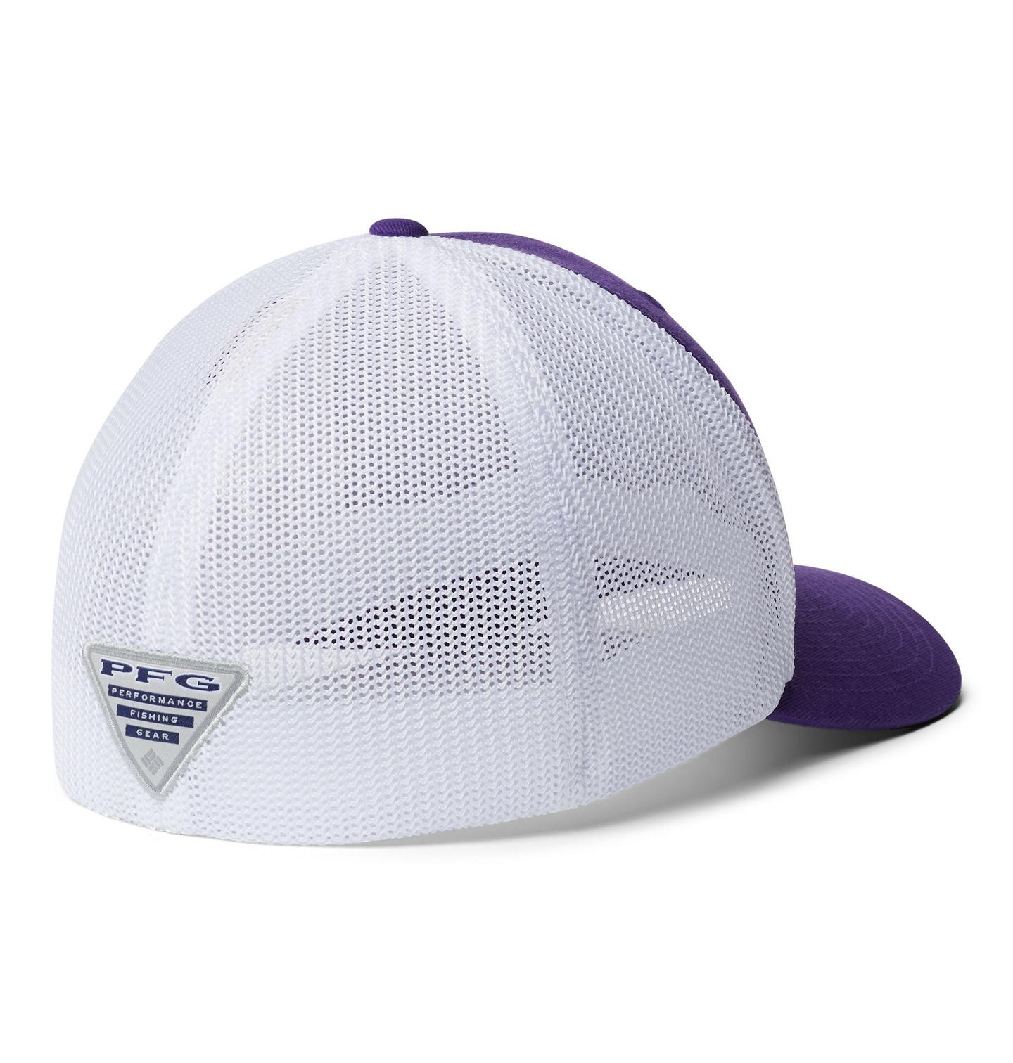 Кепка Columbia PFG Mesh Ball - LSU, цвет: Яркий фиолетовый — фото 2