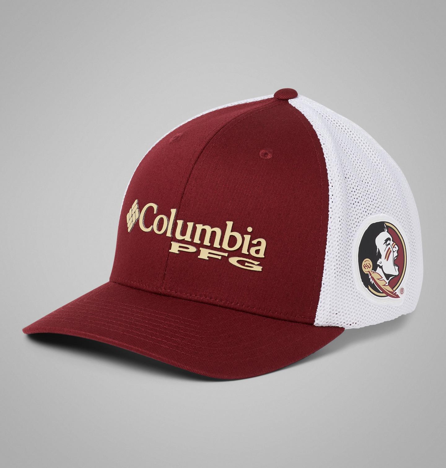Кепка Columbia PFG Mesh Ball - Florida State, цвет: Каберне — фото 1