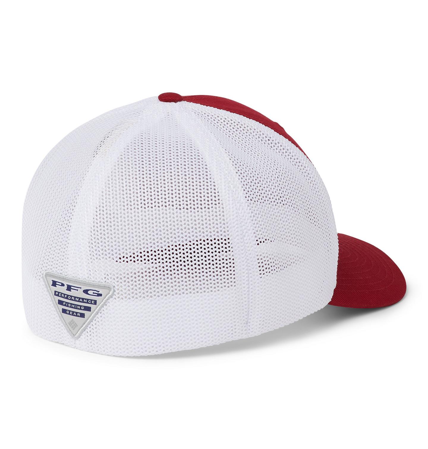 Кепка Columbia PFG Mesh Ball - Arkansas, цвет: Красный бархатный — фото 2