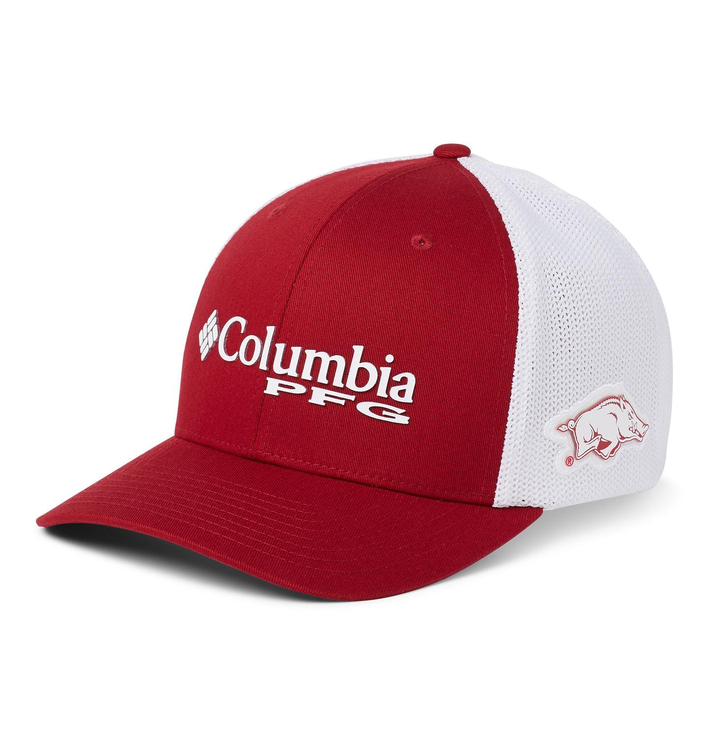 Кепка Columbia PFG Mesh Ball - Arkansas, цвет: Красный бархатный — фото 1