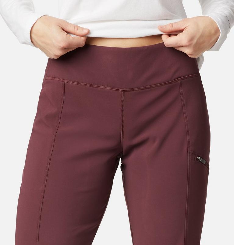 Women's Back Beauty Warm Hiking Trousers, Color: Malbec, image 4