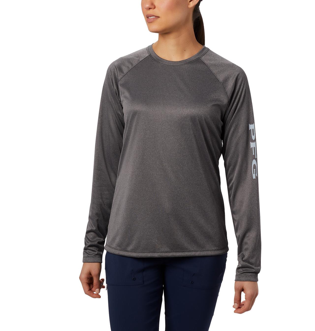 Women's PFG Tidal Tee™ Heather Long Sleeve Shirt 1