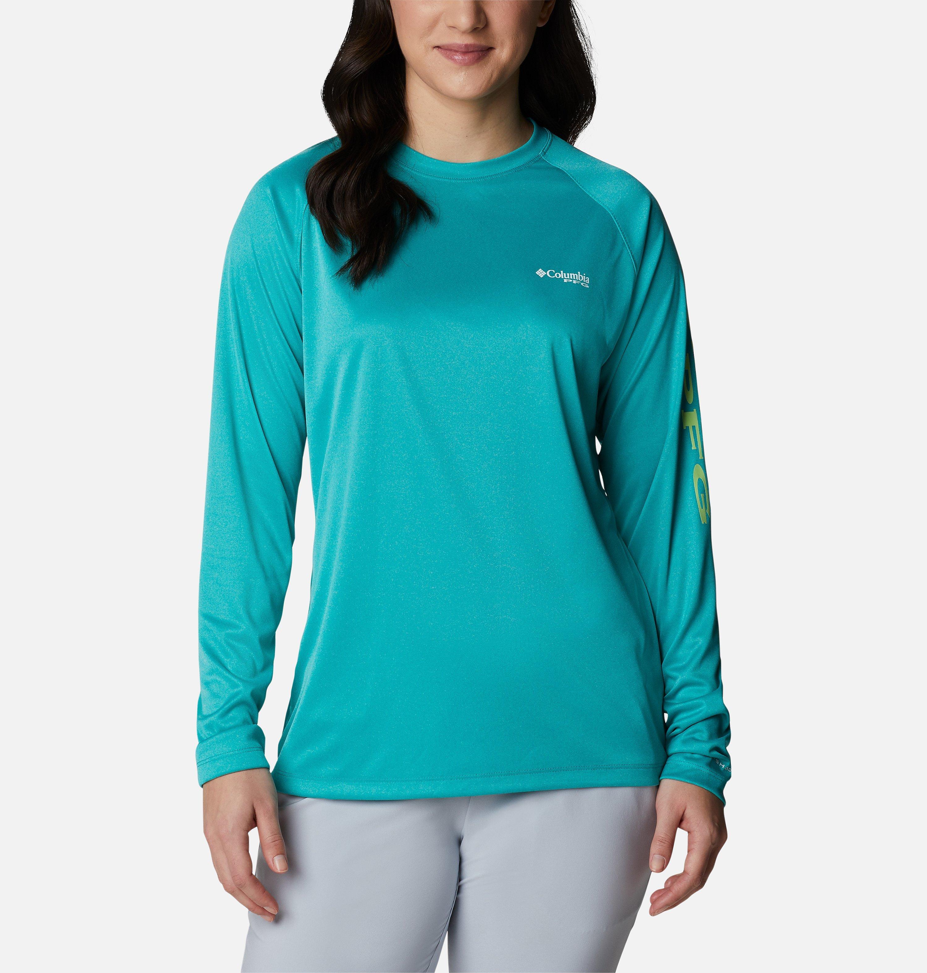 Women's PFG Tidal Tee Heather Long Sleeve Shirt 1