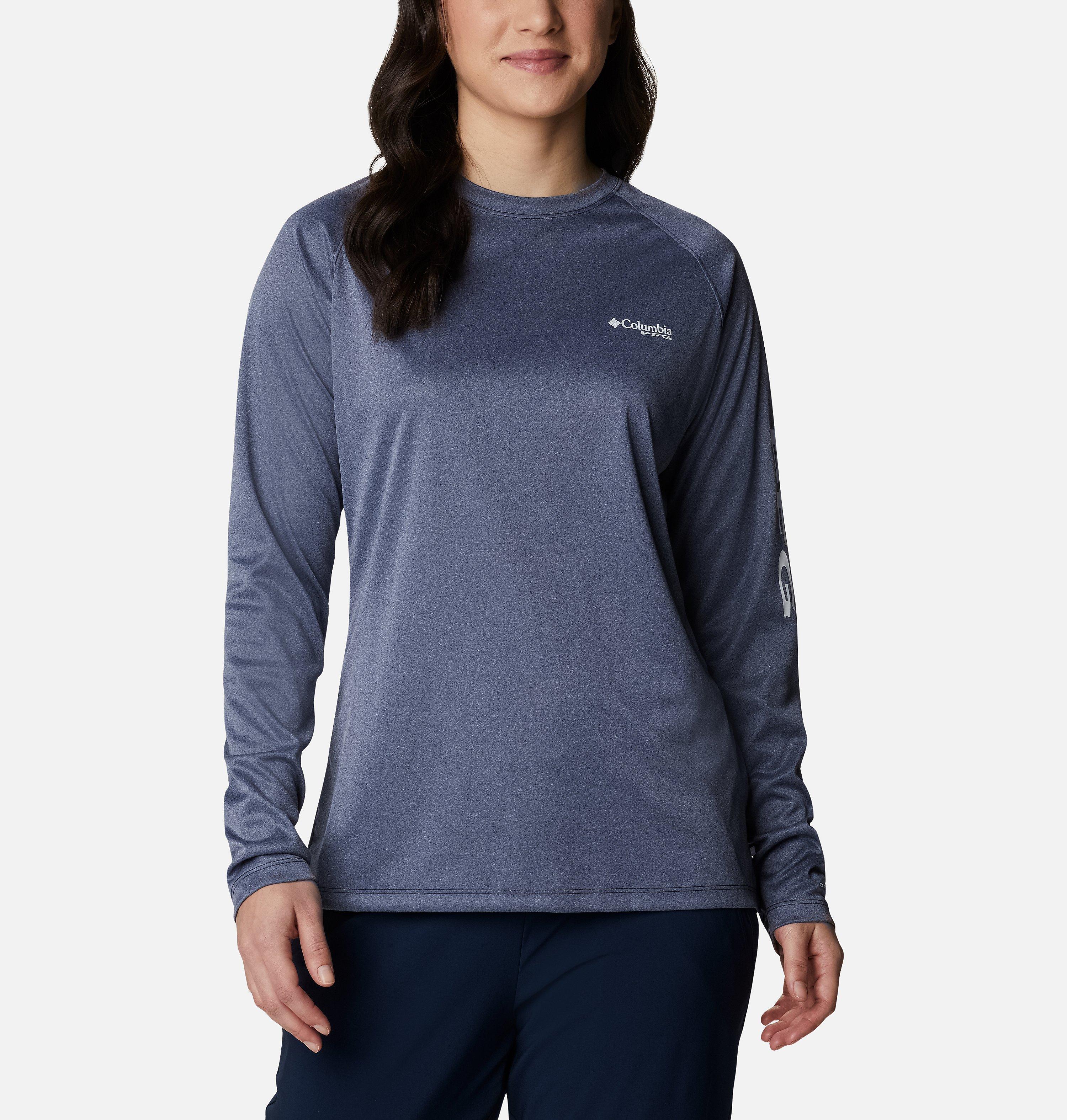 Women's PFG Tidal Tee Heather Long Sleeve Shirt 1