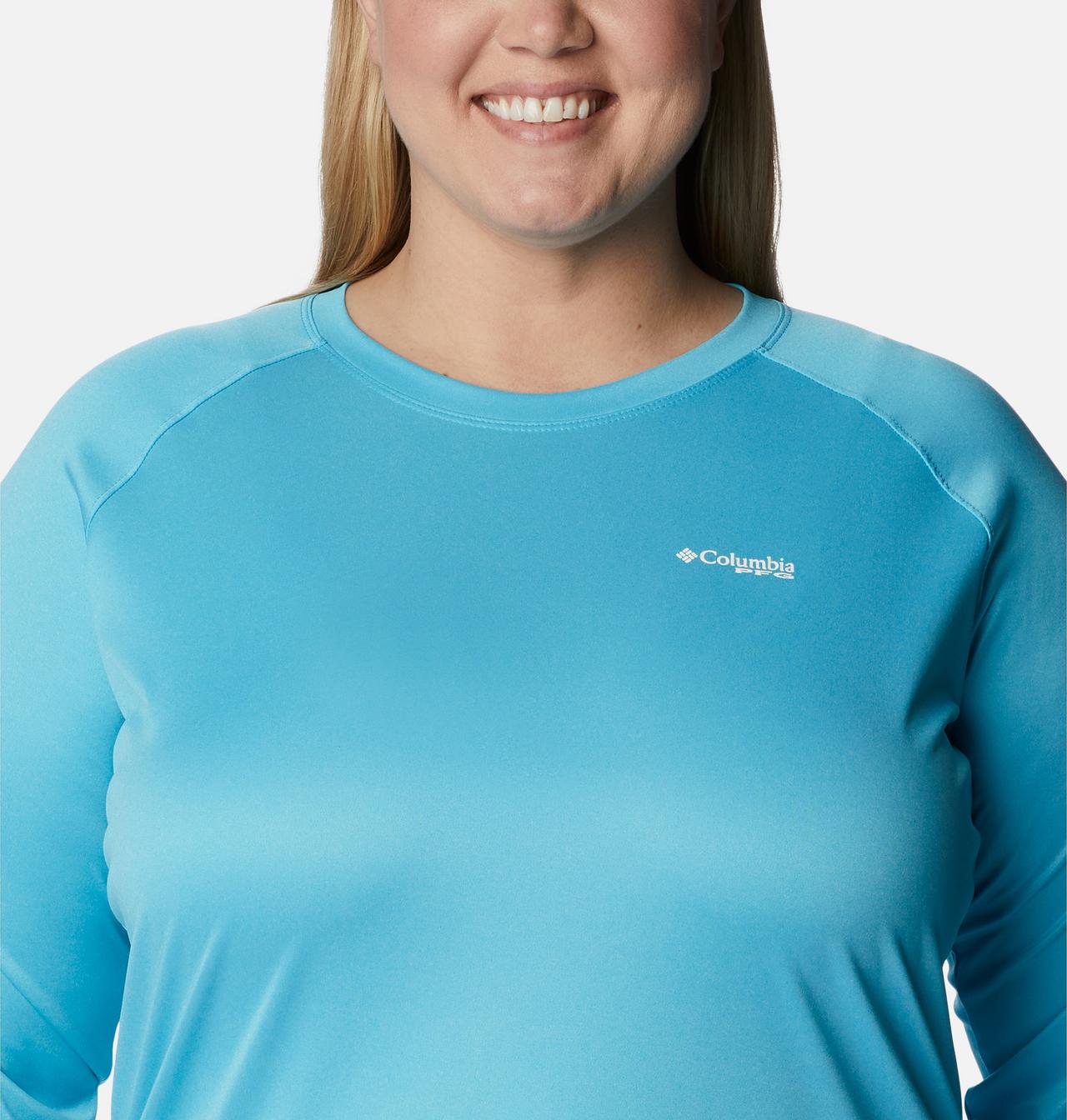 Women's Tidal Tee™ PFG Heather Long Sleeve - Plus Size 4