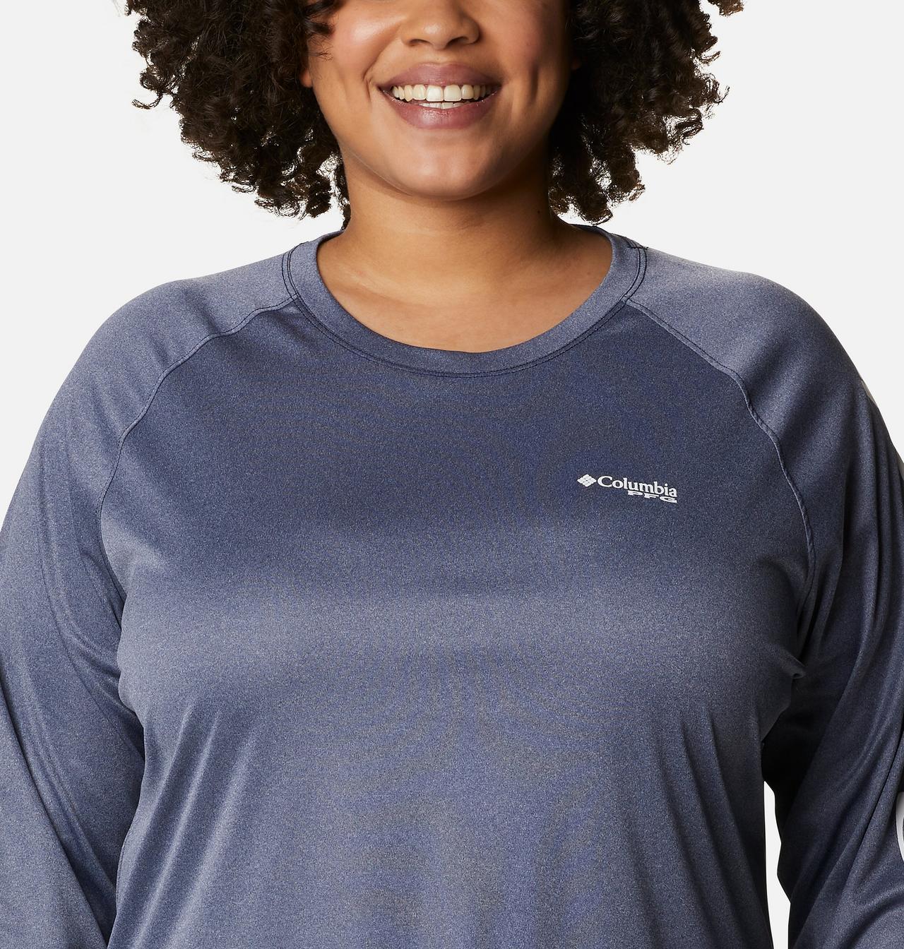 Women's Tidal Tee™ PFG Heather Long Sleeve - Plus Size 4