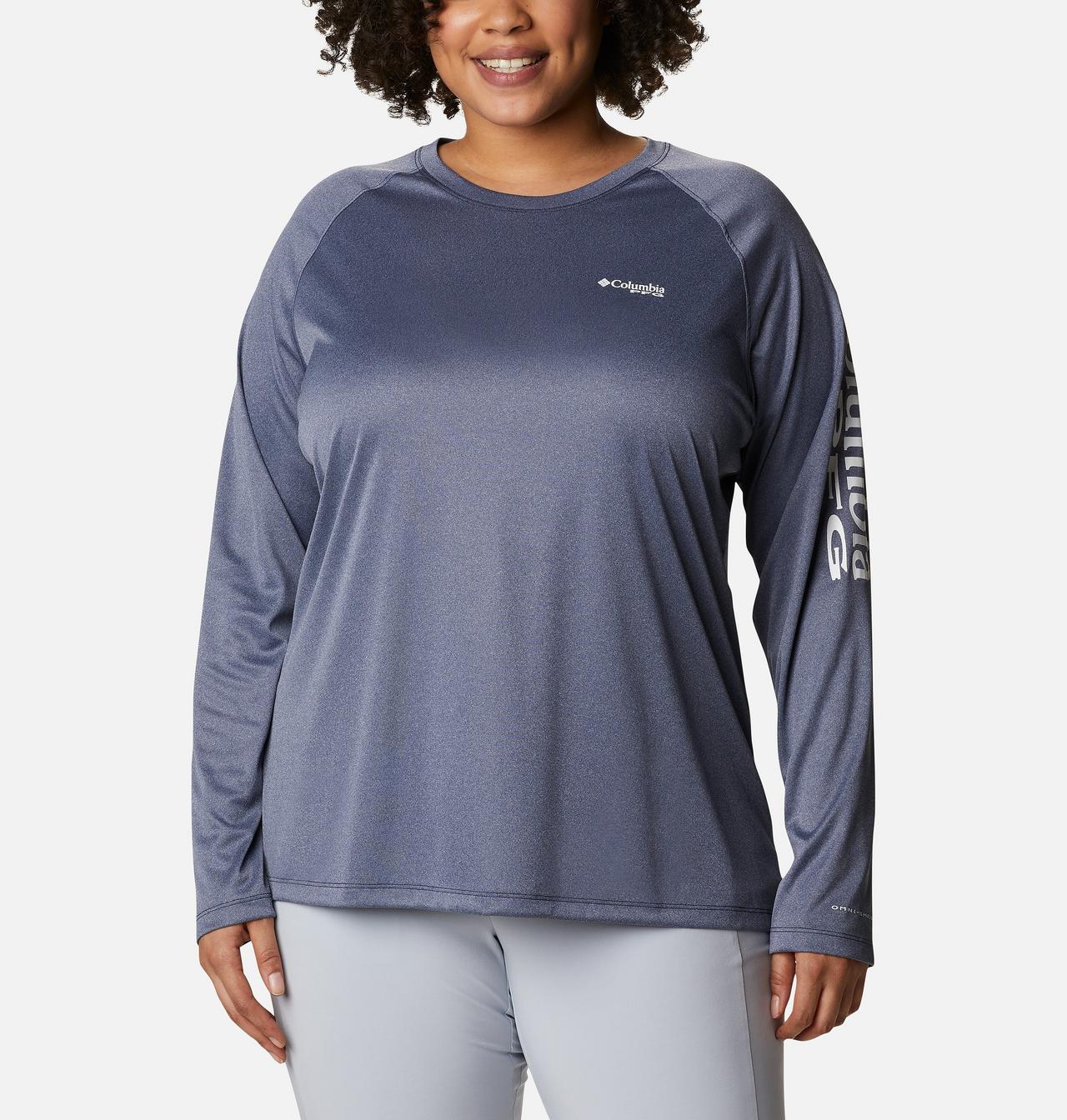 Women's Tidal Tee™ PFG Heather Long Sleeve - Plus Size 1