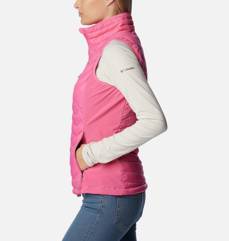 Women's Powder Pass Vest, Color: Wild Geranium, image 3