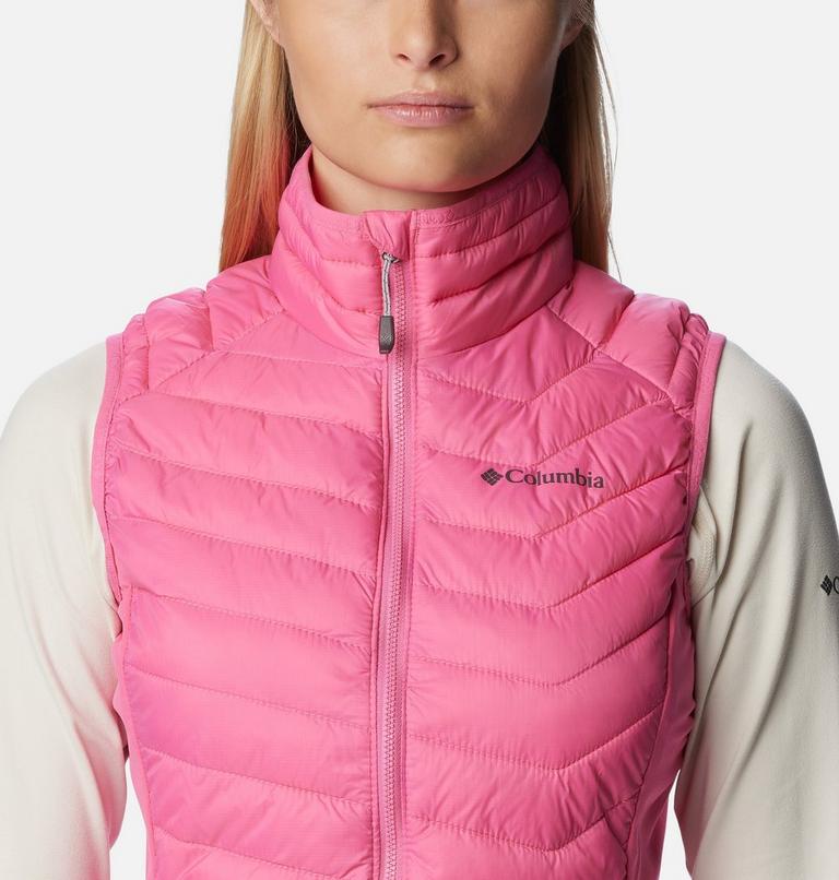 Women's Powder Pass Vest, Color: Wild Geranium, image 4