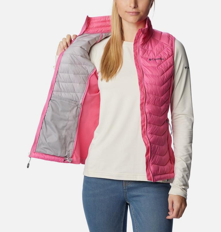 Women's Powder Pass Vest, Color: Wild Geranium, image 5