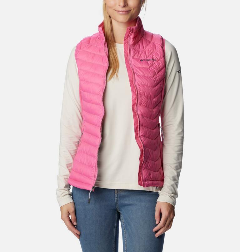 Women's Powder Pass Vest, Color: Wild Geranium, image 7