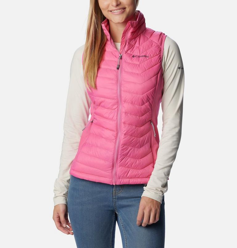 Women's Powder Pass Vest, Color: Wild Geranium, image 1