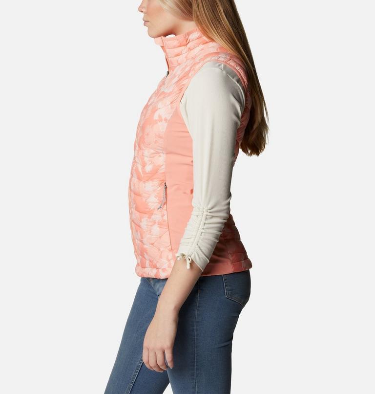 Women's Powder Pass Vest, Color: Coral Reef Typhoon Blooms, Coral Reef, image 3