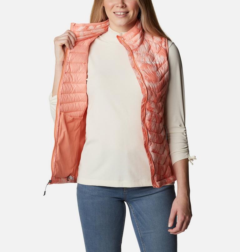 Women's Powder Pass Vest, Color: Coral Reef Typhoon Blooms, Coral Reef, image 5