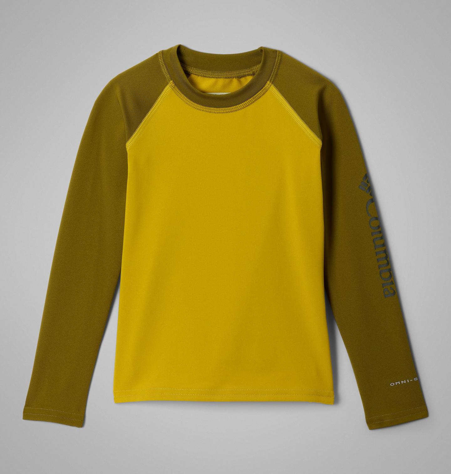 Рубашка Columbia Sandy Shores Long Sleeve Sunguard Shirt для малышей, цвет: Моховой / Зелёный — фото 1