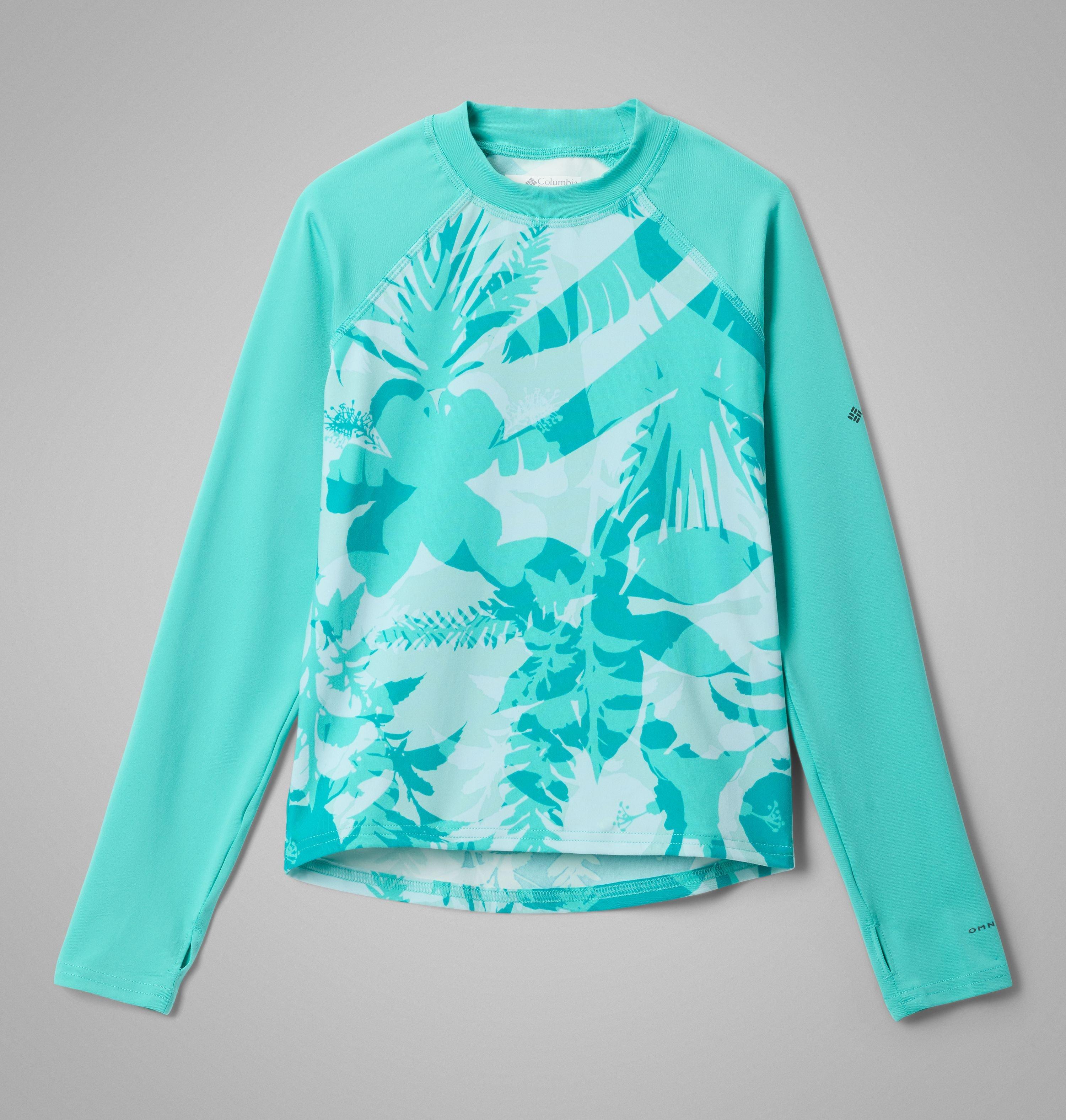 Columbia Kids  Sandy Shores Printed Long Sleeve Sunguard Shirt-