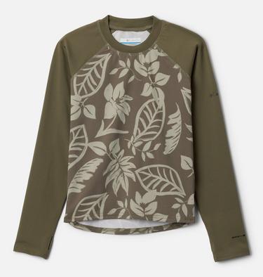 Youth Sandy Shores Technical Printed Top, Color: Stone Green Pasteled Tonal, Stone Green, image 3