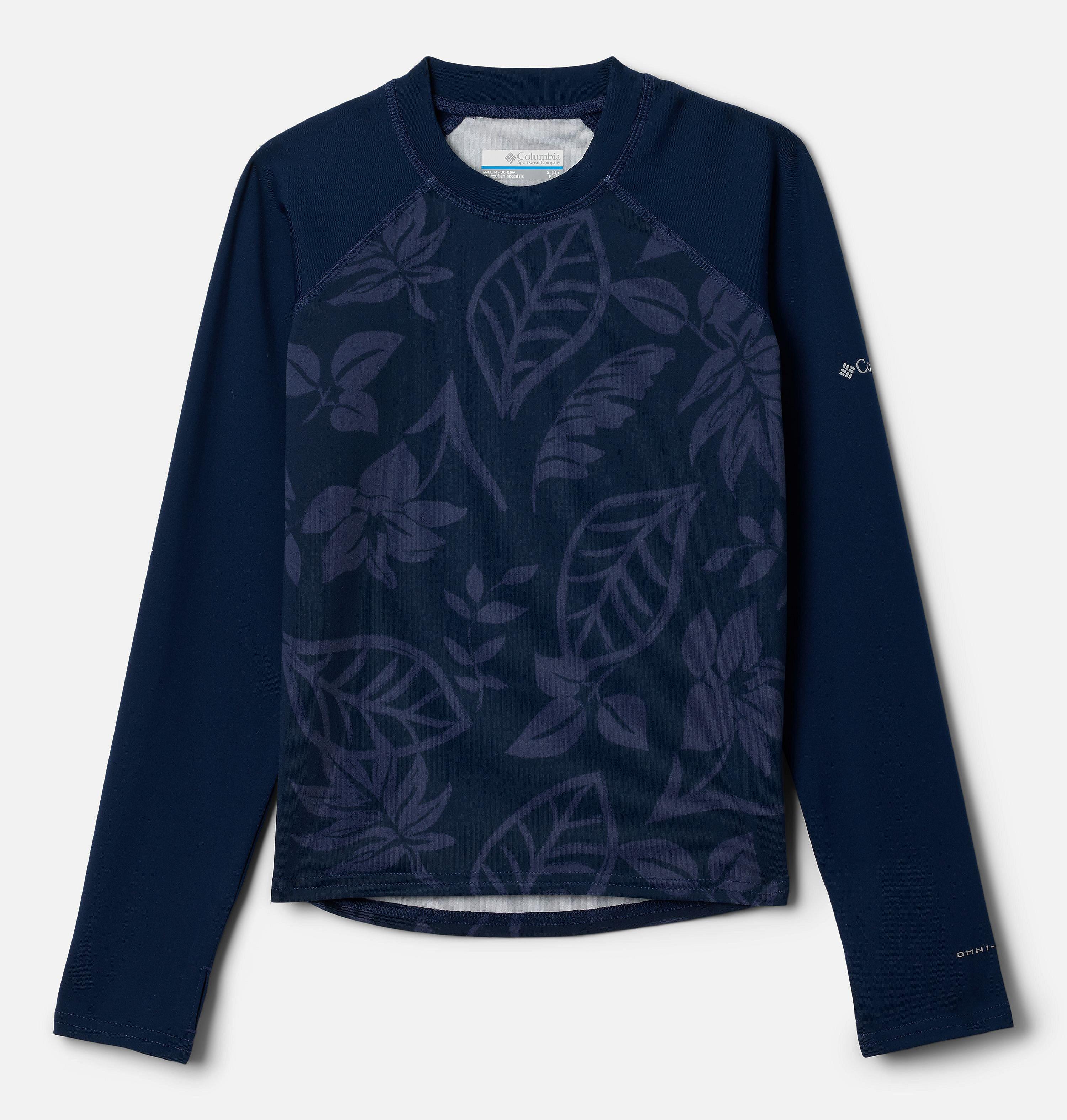 Columbia Kids  Sandy Shores  Printed Long Sleeve Sunguard Shirt-