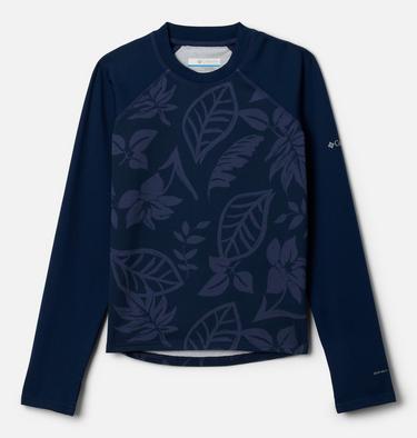 Youth Sandy Shores Technical Printed Top, Color: Coll Navy Pasteled Tonal, Coll Navy, image 1