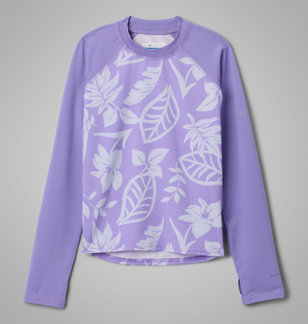 Kids’ Sandy Shores™ Printed Long Sleeve Sunguard Shirt | 597 | XL 1