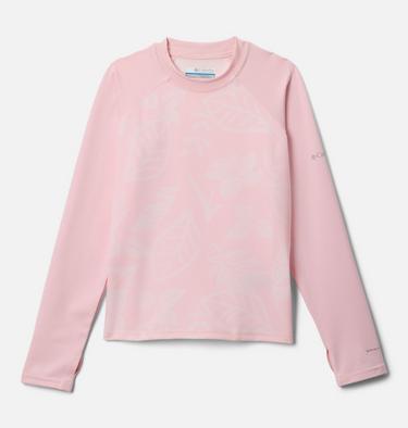 Youth Sandy Shores Technical Printed Top, Color: Satin Pink Pasteled Tonal, Satin Pink, image 1