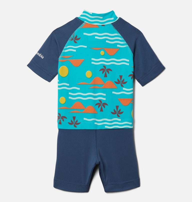 Sandy Shores Sunguard Suit | 454 | 6/12, Color: Bright Aqua Seaside, Dark Mountain, image 2