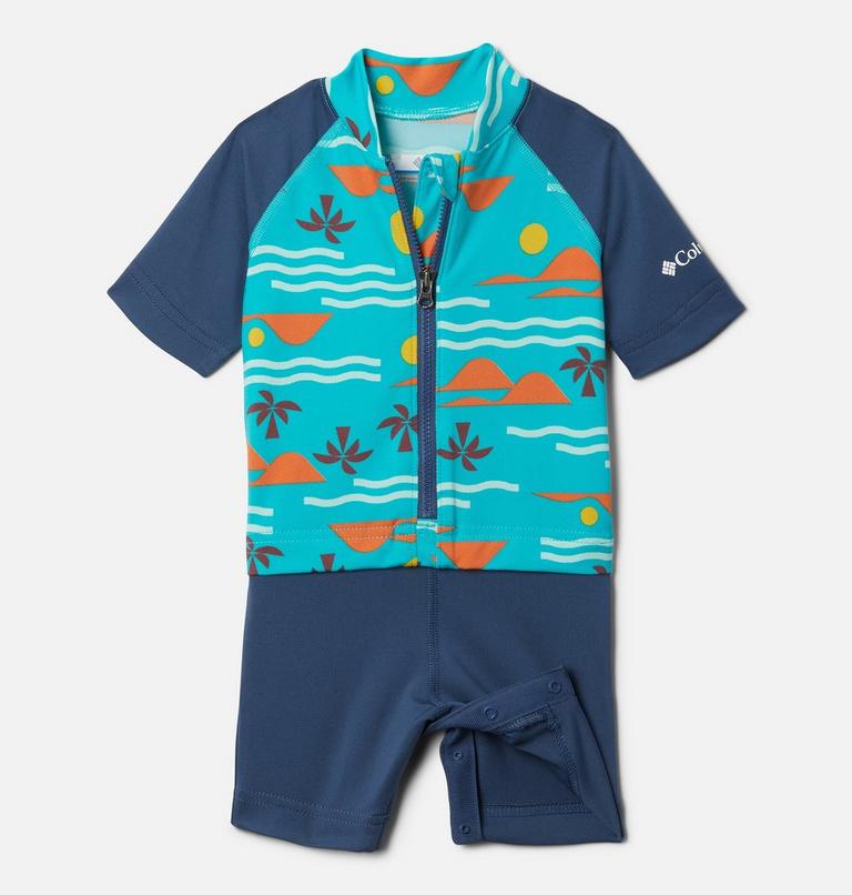 Sandy Shores Sunguard Suit | 454 | 6/12, Color: Bright Aqua Seaside, Dark Mountain, image 1