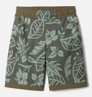 Sandy Shores Printed Boardshort, Color: Stone Green Pasteled Tonal, image 1