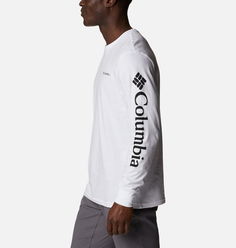Men's North Cascades Long Sleeve T-Shirt, Color: White, image 3
