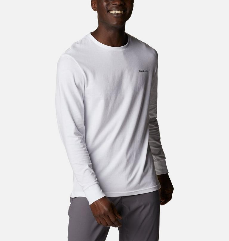 Men's North Cascades Long Sleeve T-Shirt, Color: White, image 5