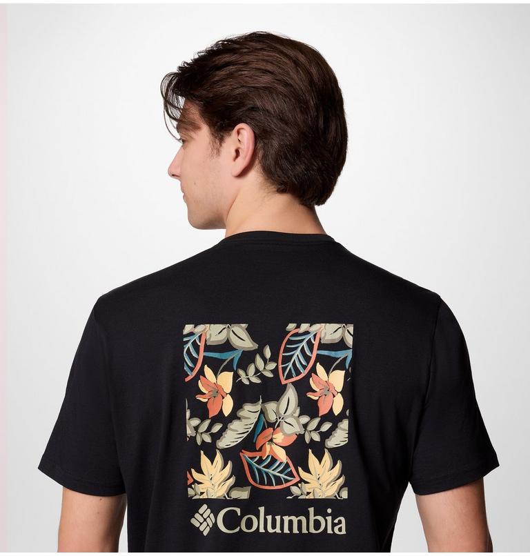 Men's North Cascades T-Shirt, Color: Black, Pasteled Framed, image 5