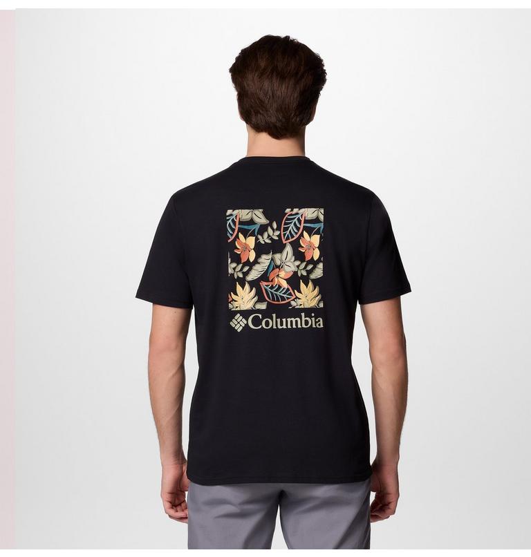 Men's North Cascades T-Shirt, Color: Black, Pasteled Framed, image 1