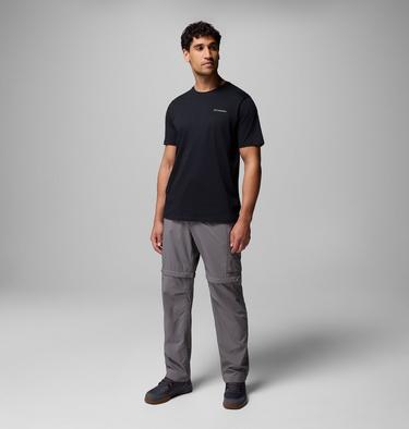 Camiseta North Cascades para hombre, Color: Black, Framed Treebark, image 4