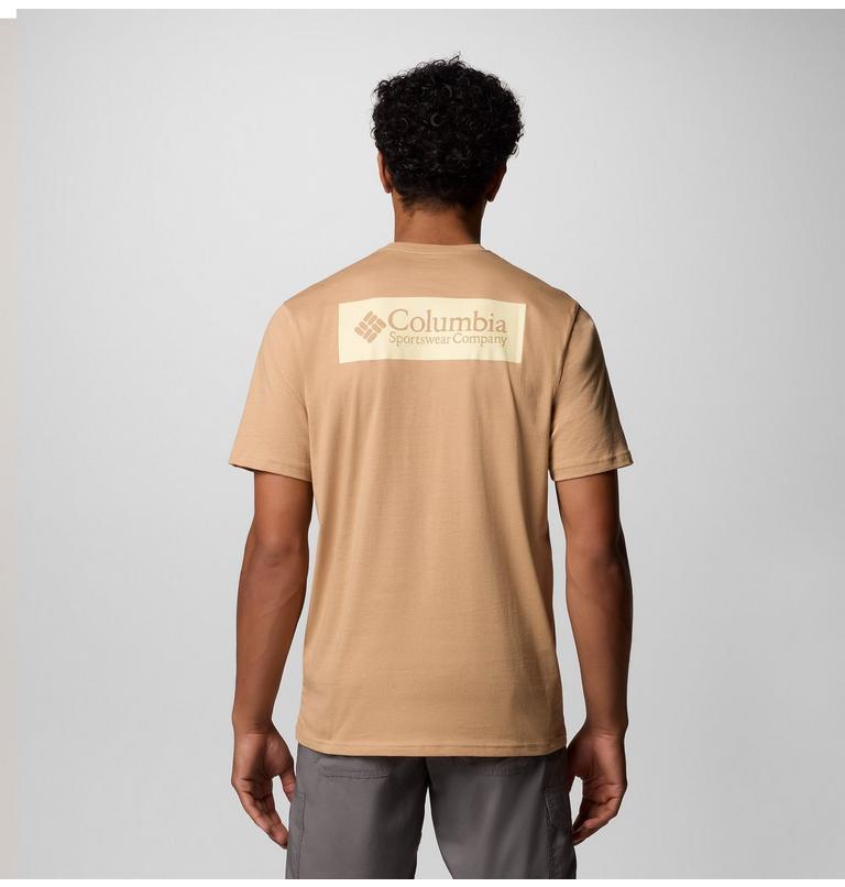 Camiseta de manga corta North Cascades para hombre | 263 | L, Color: Canoe, CSC Box Logo, image 1