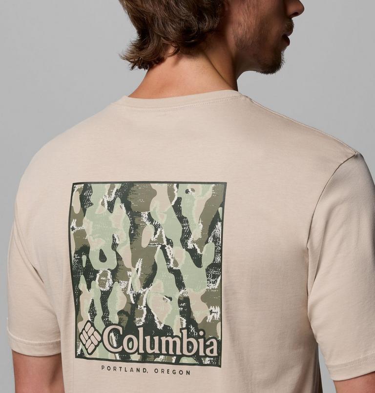 North Cascades Short Sleeve Tee, Color: Dark Stone, Framed Treebark, image 6