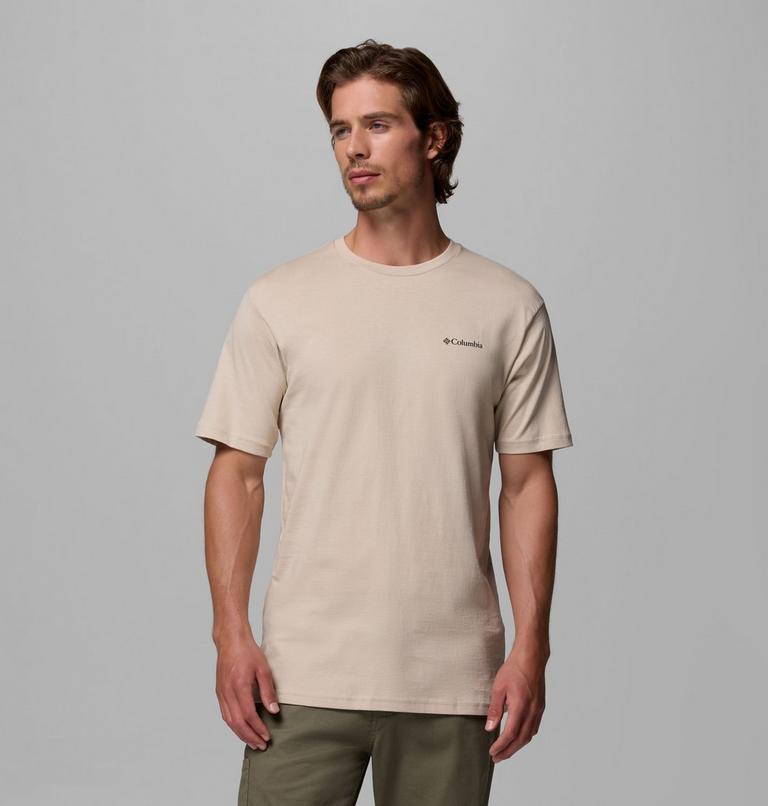 North Cascades Short Sleeve Tee, Color: Dark Stone, Framed Treebark, image 3