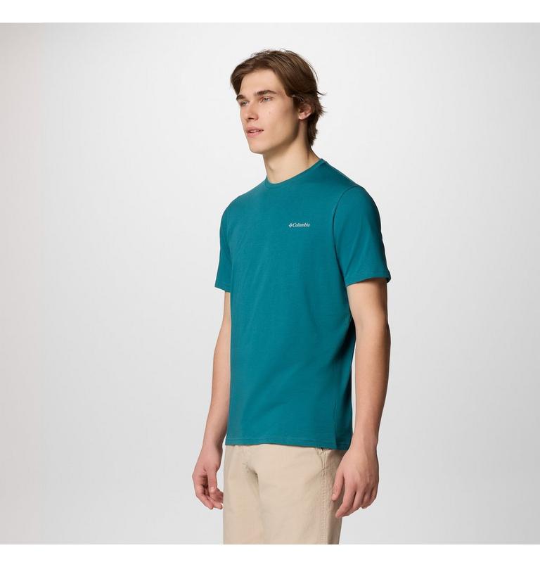 Men's North Cascades T-Shirt, Color: River Blue, CSC Box Logo, image 3
