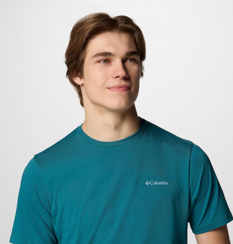 Men's North Cascades T-Shirt, Color: River Blue, CSC Box Logo, image 4