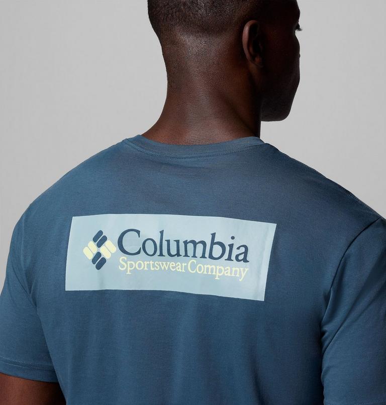 North Cascades Short Sleeve Tee, Color: Everblue, CSC Box Logo, image 6
