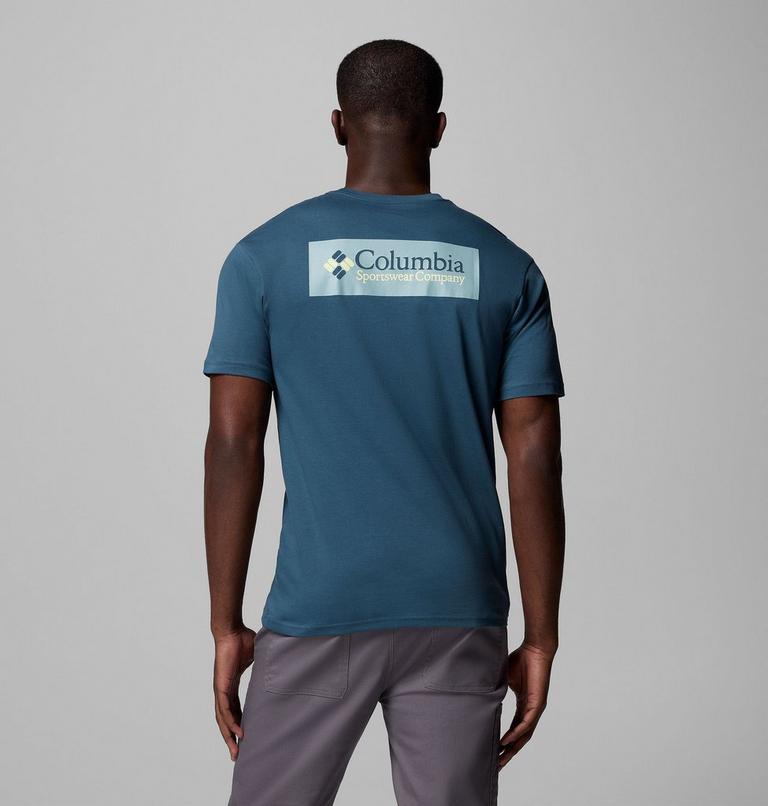 North Cascades Short Sleeve Tee, Color: Everblue, CSC Box Logo, image 1