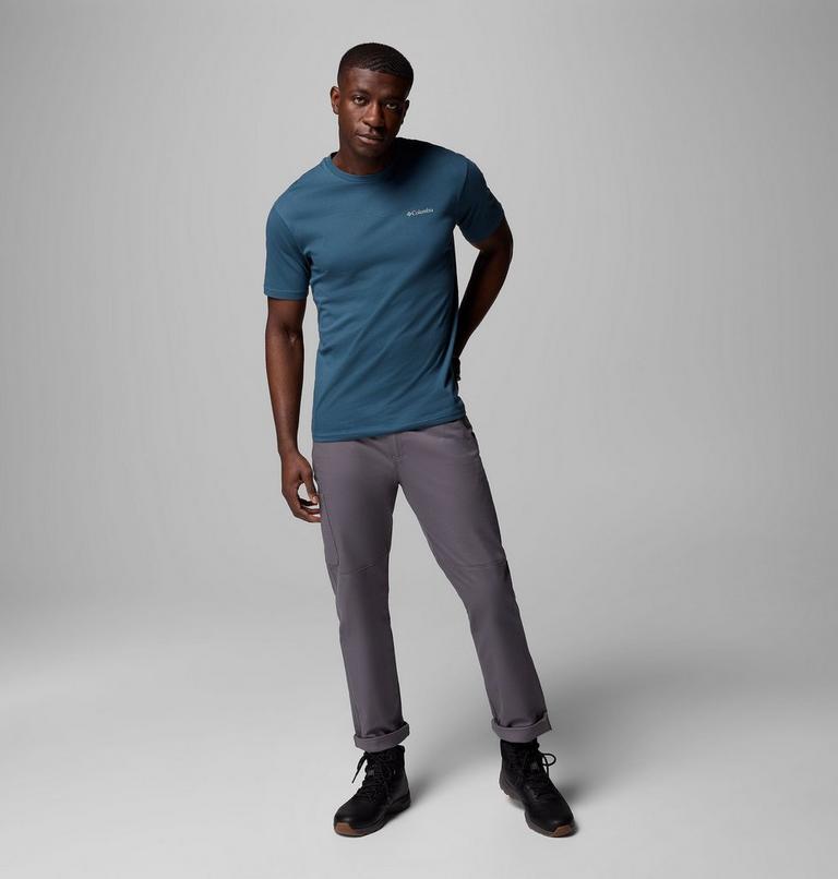 North Cascades Short Sleeve Tee, Color: Everblue, CSC Box Logo, image 2